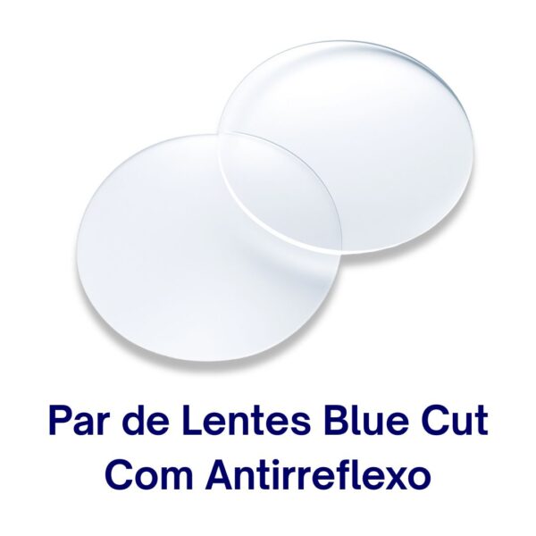 Par de Lentes Blue Cut Com Antirreflexo