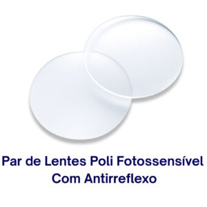 Par de Lentes Poli Fotossensível Com Antirreflexo
